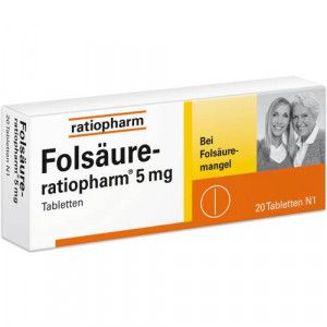 FOLSÄURE-RATIOPHARM 5 mg Tabletten