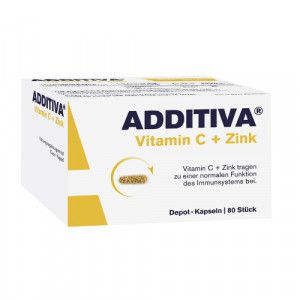 ADDITIVA Vitamin C+Zink Depotkaps.Aktionspackung