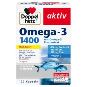 DOPPELHERZ Omega-3 1.400 Kapseln